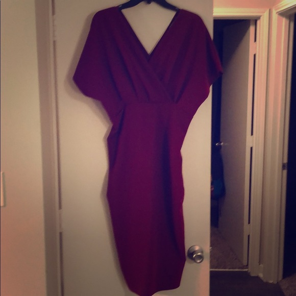 Boohoo Dresses & Skirts - Maternity wrap tie waist midi body con dress